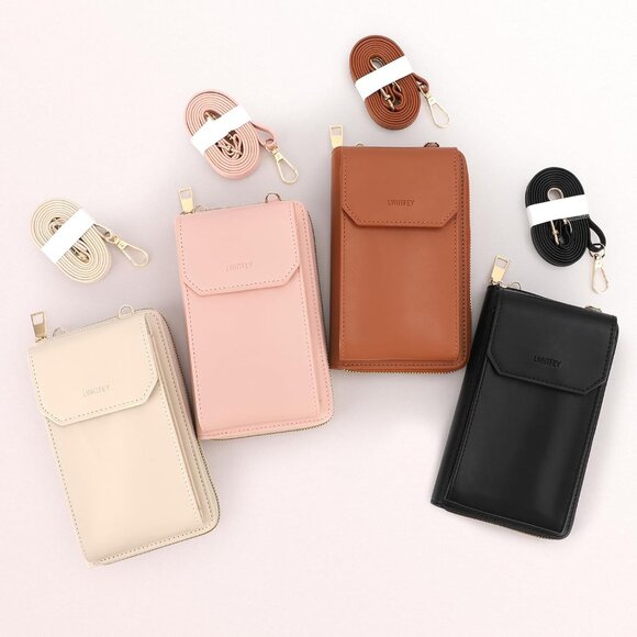 Elegant Small Crossbody Phone Bag - Versatile PU Leather Wallet for Women - Picture 7 of 7